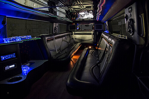 suv limo services interior